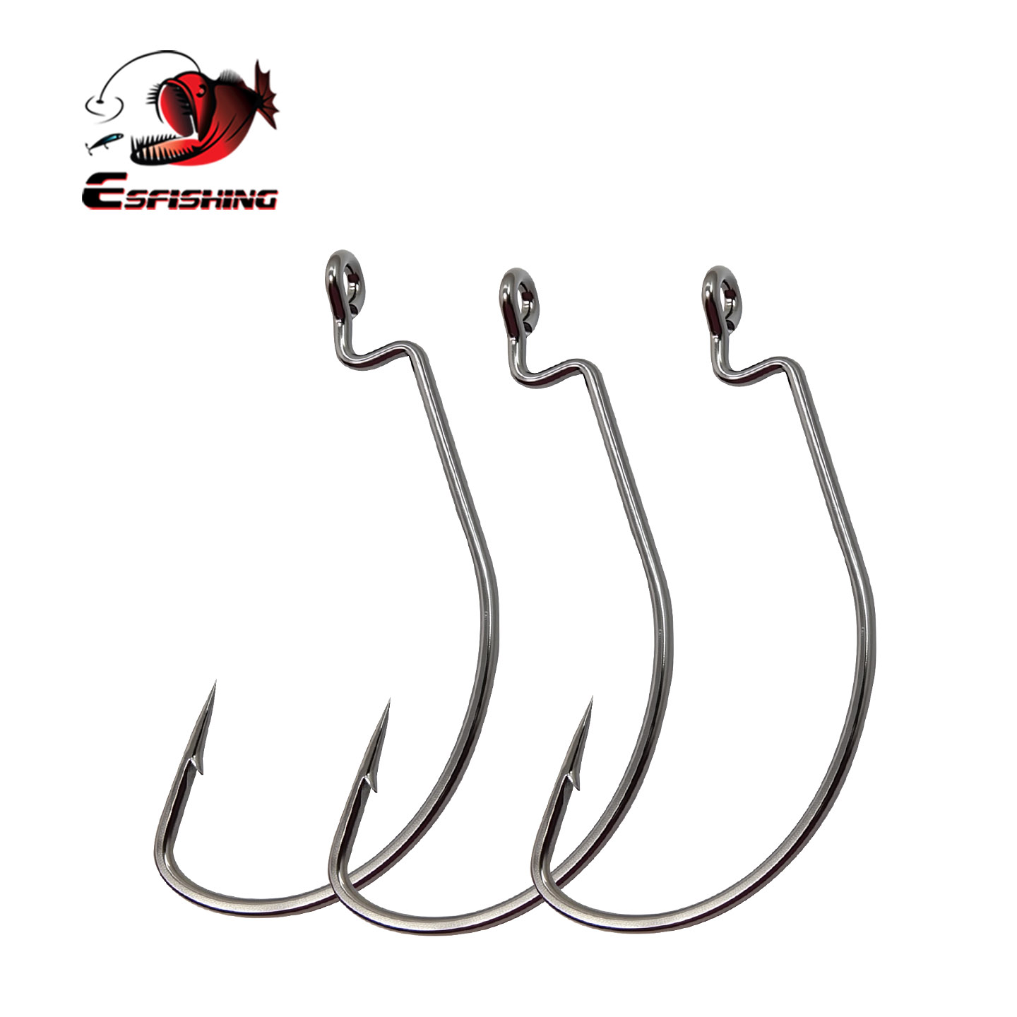 Fishing Hook Size - ESFISHING Bù Đắp Móc Thép Carbon