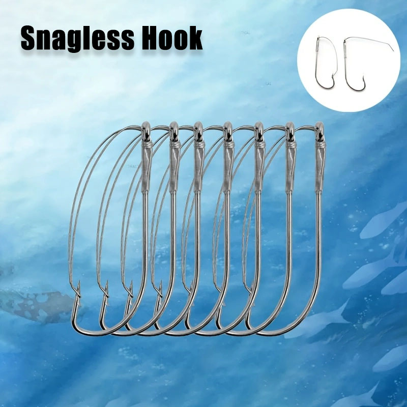 Fishing Hook Offset - 20/40Pcs Weedless Offset Worm Hooks -