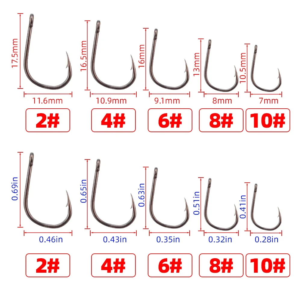 Hirisi 50pcs Barbed  Coated Ca - đánh giá và giá Fishing Hook Assortment