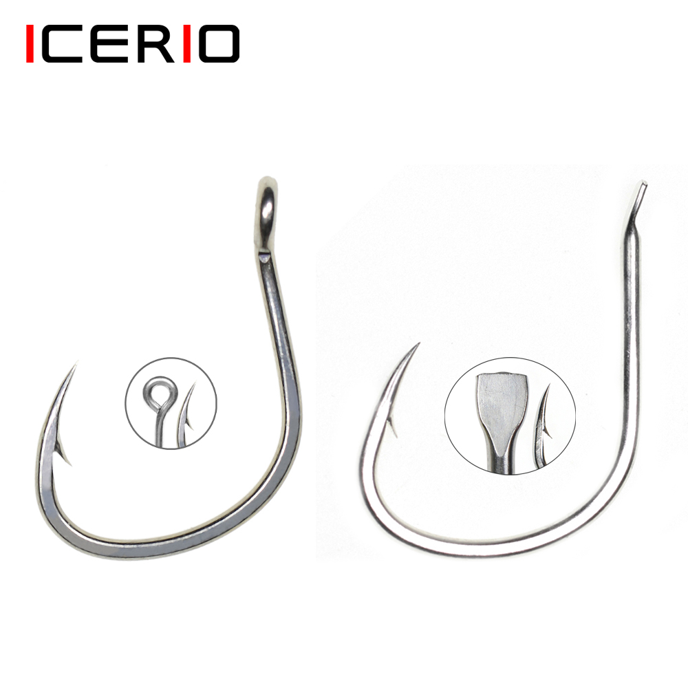ICERIO 10 Phát Sáng Lớp Phủ Ch - đánh giá và giá Fishing Hook Offset