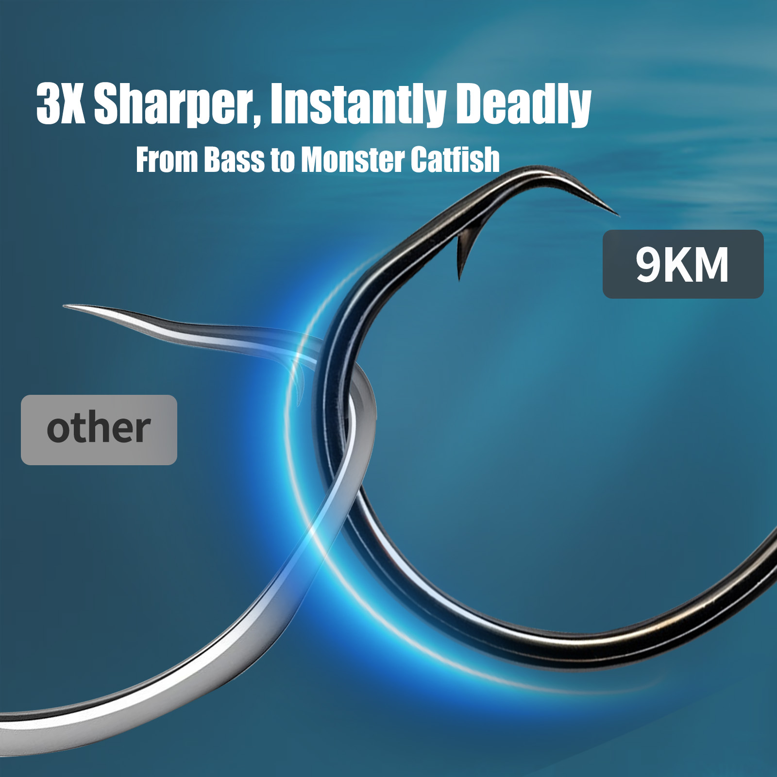 9KM Fishing Circle Hook 25-50p - đánh giá và giá Fishing Hook Circle