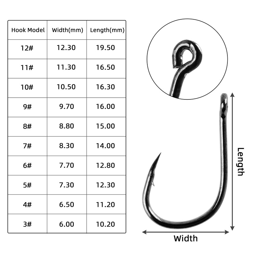 70 Cái/lốc Lưỡi Câu Bộ Bộ Pha  - đánh giá và giá Fishing Hook Circle