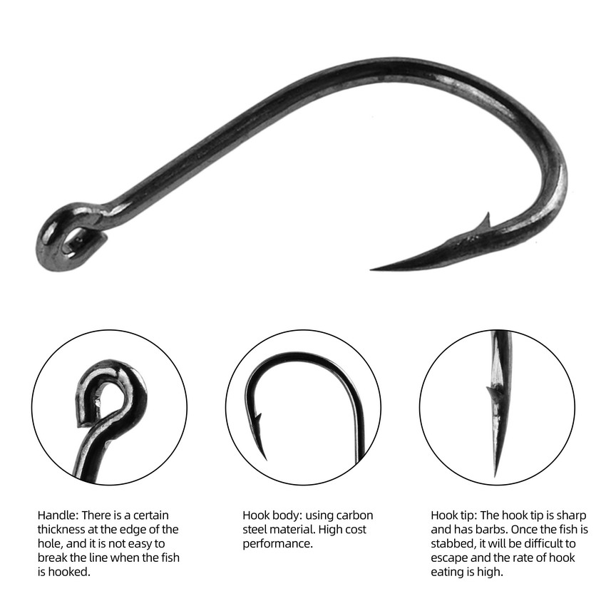 70 Cái/lốc Lưỡi Câu Bộ Bộ Pha  - đánh giá và giá Fishing Hook Circle