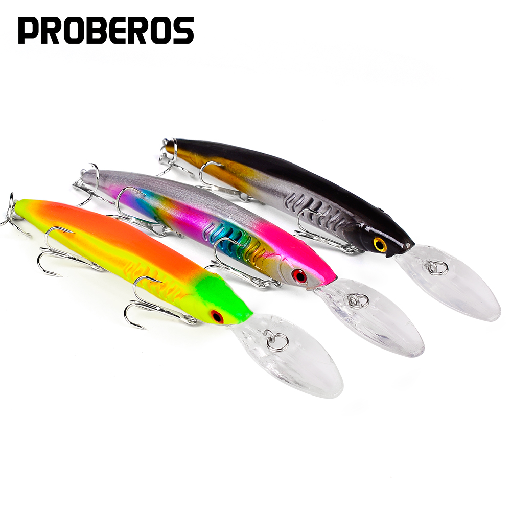 PROBEROS 15cm 12g Large Minnow - đánh giá và giá Fishing Hook Size