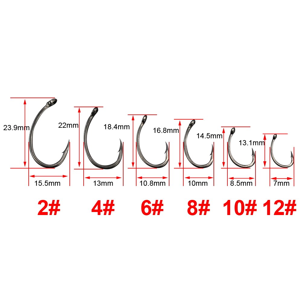 Hirisi Carp Fishing Hooks 50pc - đánh giá và giá Fishing Hook Circle